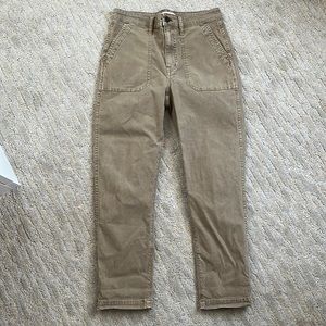Madewell dark khaki pants!